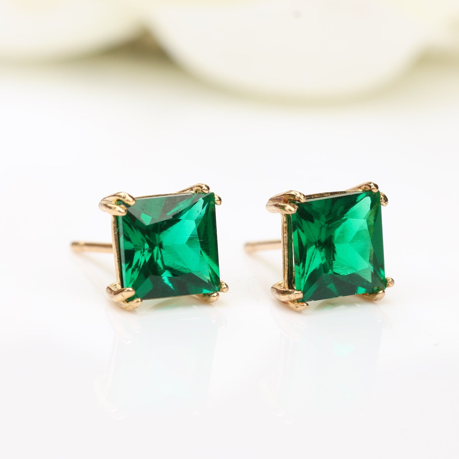 Square Stud Earrings